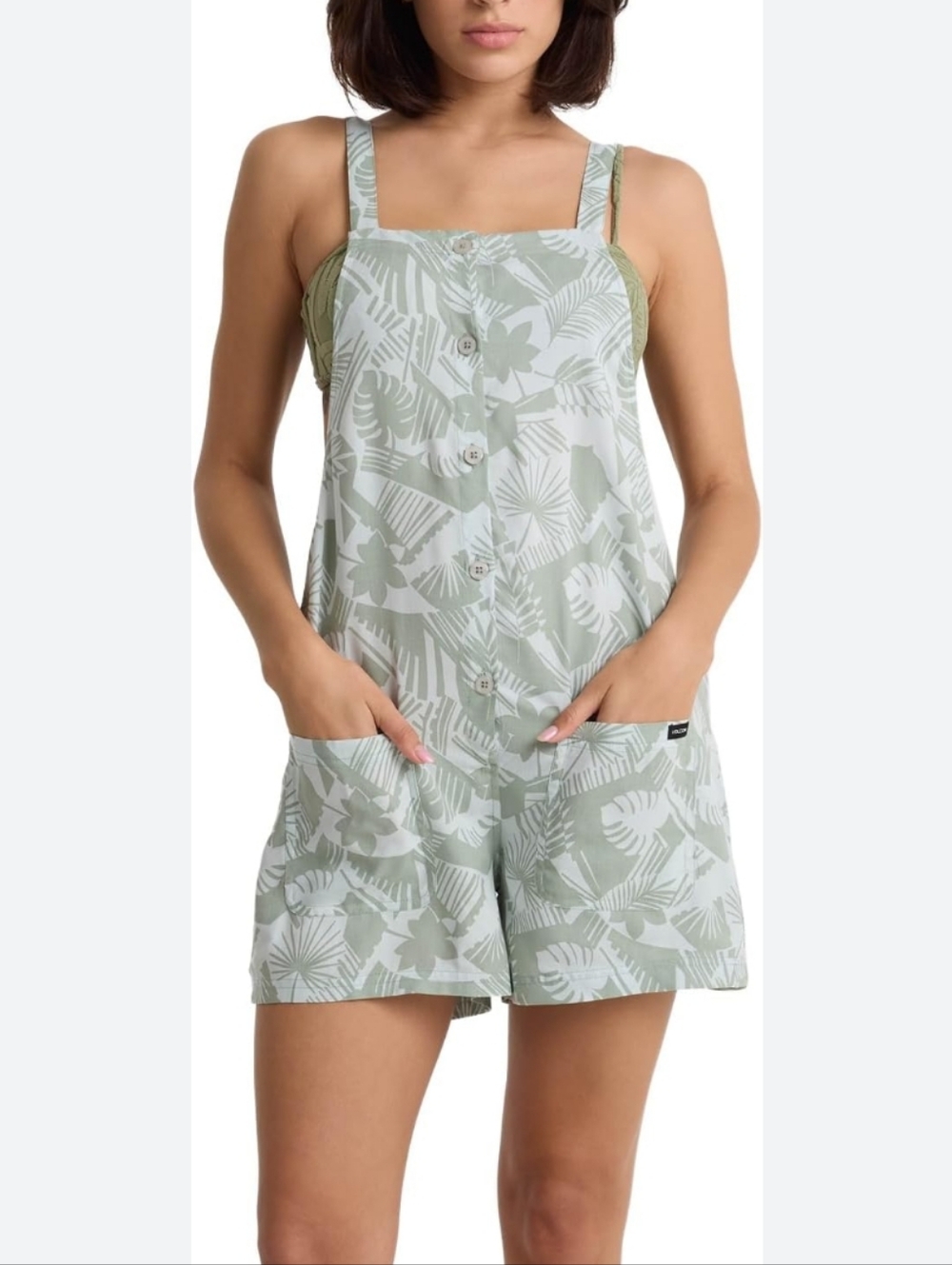 NWT Volcom Litehearted Printed Romper